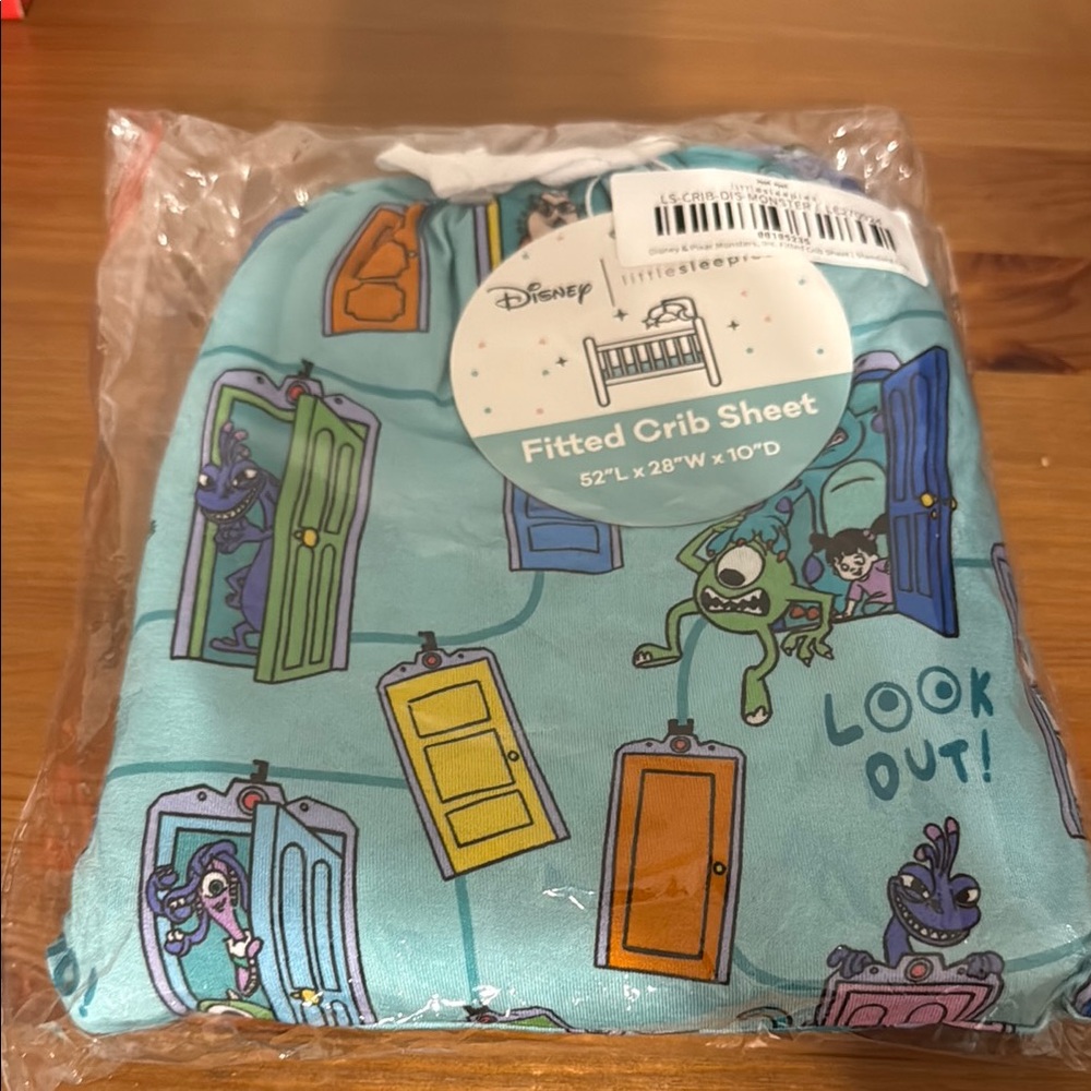 Little Sleepies Disney Monsters Inc. Crib Sheet